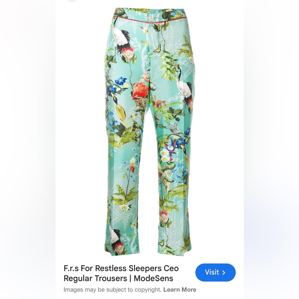 100% SILK trousers!